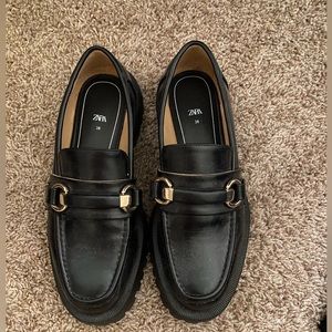 Black Zara Loafers